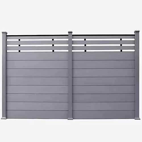 Maintenance free High Quality Outdoor WPC Fence For Privacy Garden screen