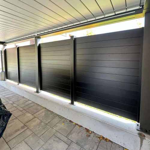 Sliding Outdoor Privacy Screens - Space Saving